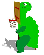Стойка баскетбольная "Динозавр" (154/3)